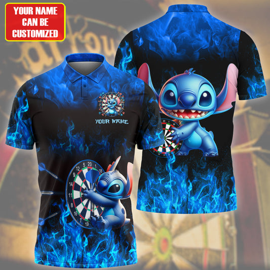 Personalized Name St Darts Fire All Over Printed Unisex Shirt Q160401