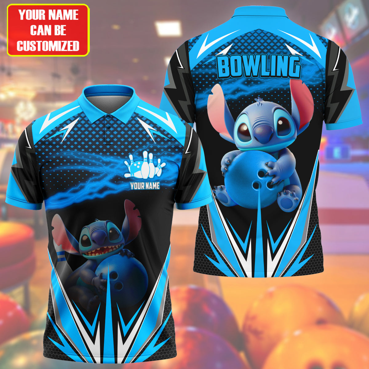 Personalized Name ST Bowling Teal Version All Over Printed Unisex Shirt Q160501