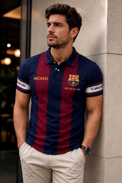 Personalized Barca FC Sport Casual All Over Printed Shirt V2