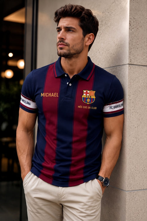 Personalized Barca FC Sport Casual All Over Printed Shirt V2