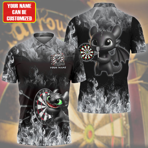 Personalized Toothless Darts Fire Black Version All Over Printed Unisex Shirt Q160604