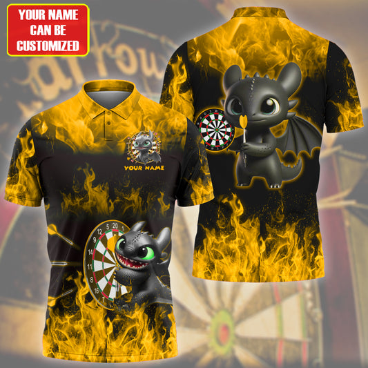 Personalized Toothless Darts Fire Yellow Version All Over Printed Unisex Shirt Q160604