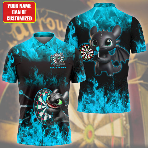 Personalized Toothless Darts Fire Teal Version All Over Printed Unisex Shirt Q160604