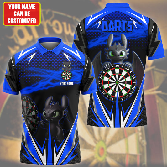 Personalized Toothless Darts Blue Version All Over Printed Unisex Shirt Q160605