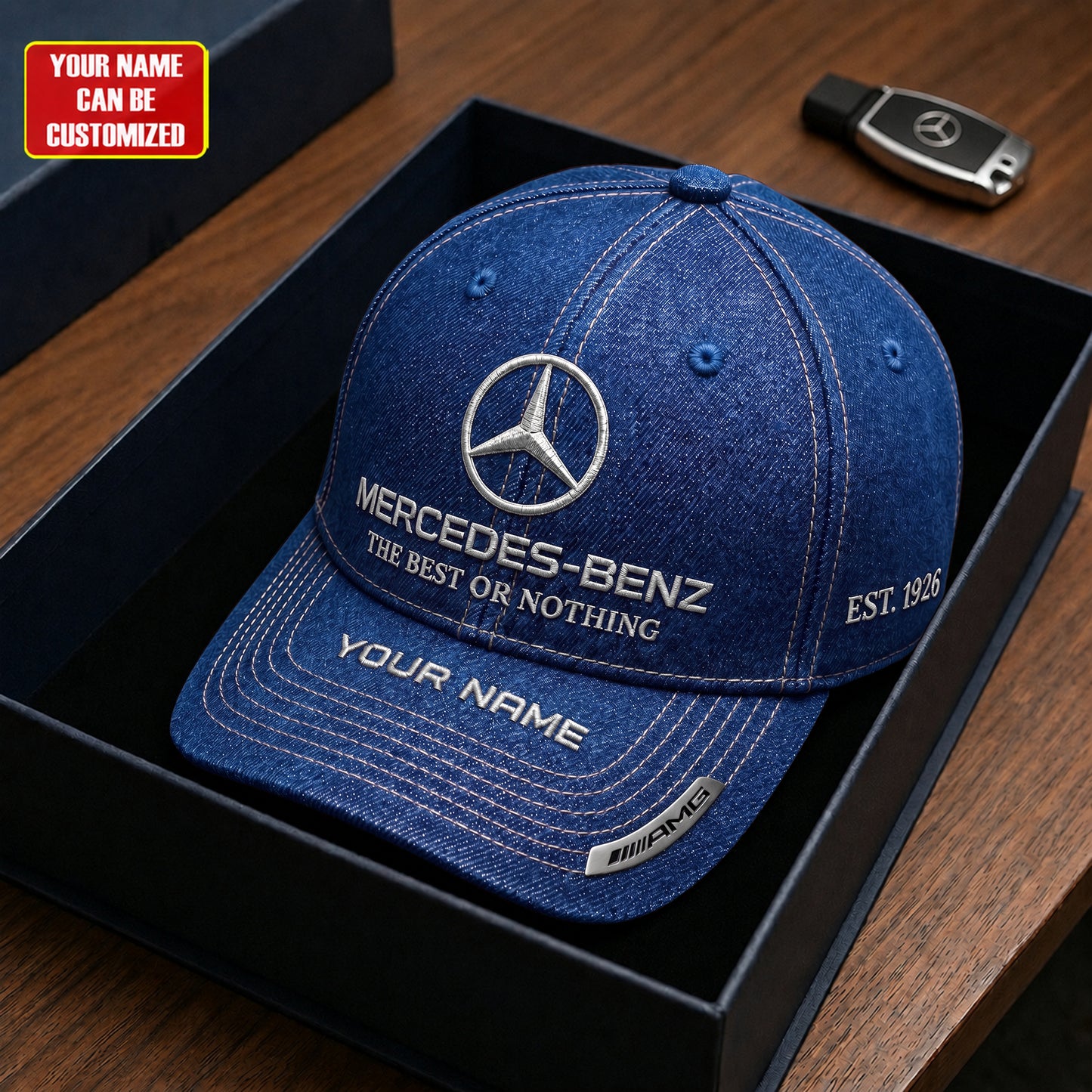 Personalized Merc The Best Or Nothing Denim Classic Cap