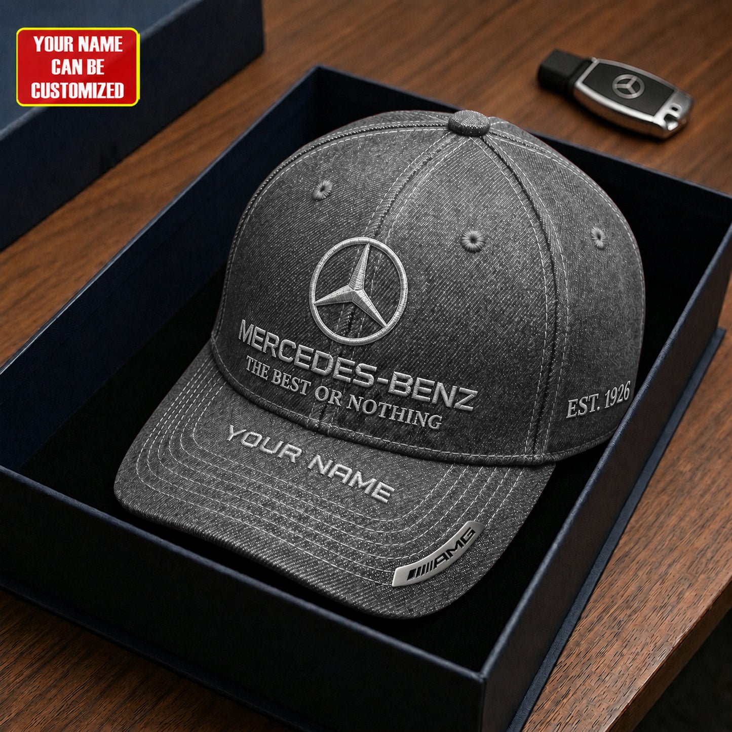 Personalized Merc The Best Or Nothing Denim Classic Cap