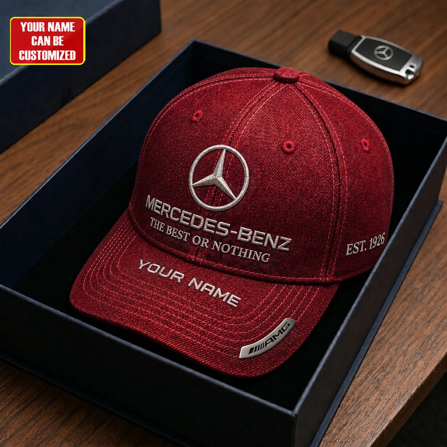 Personalized Merc The Best Or Nothing Denim Classic Cap