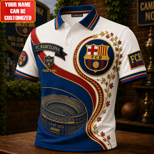 Personalized Barca FCB EST 1899 Polo Shirt