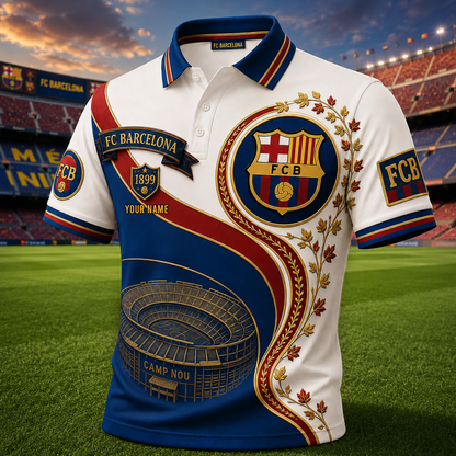 Personalized Barca FCB EST 1899 Polo Shirt
