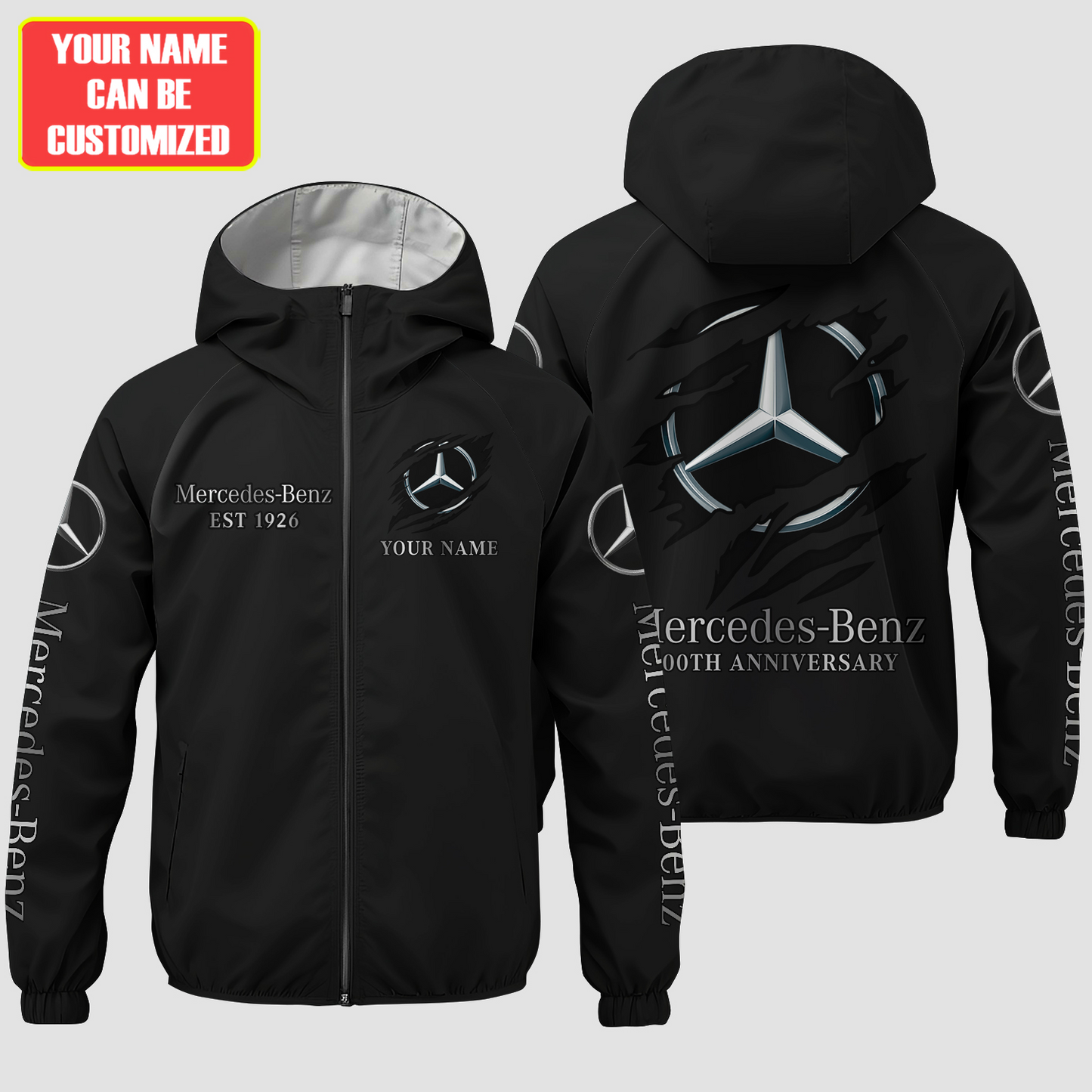 Personalized Merc 100th Anniversary Windproof Rush Jacket (1926-2026)