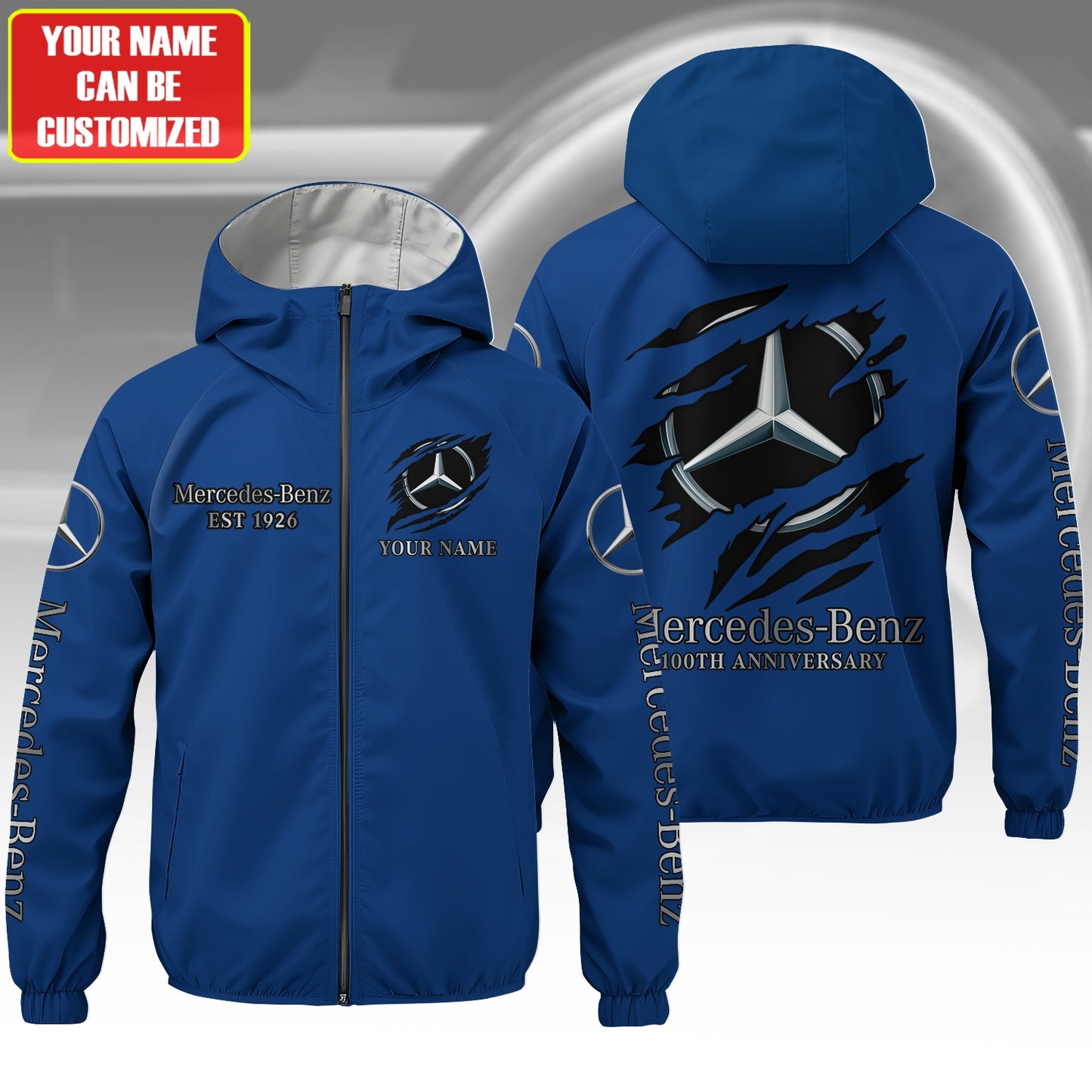 Personalized Merc 100th Anniversary Windproof Rush Jacket (1926-2026)