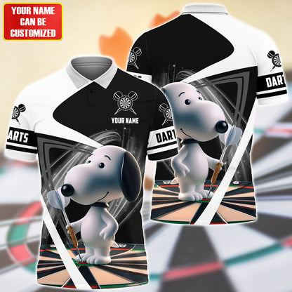 Personalized Name Black Snp Darts All Over Printed Unisex Shirt Q170503