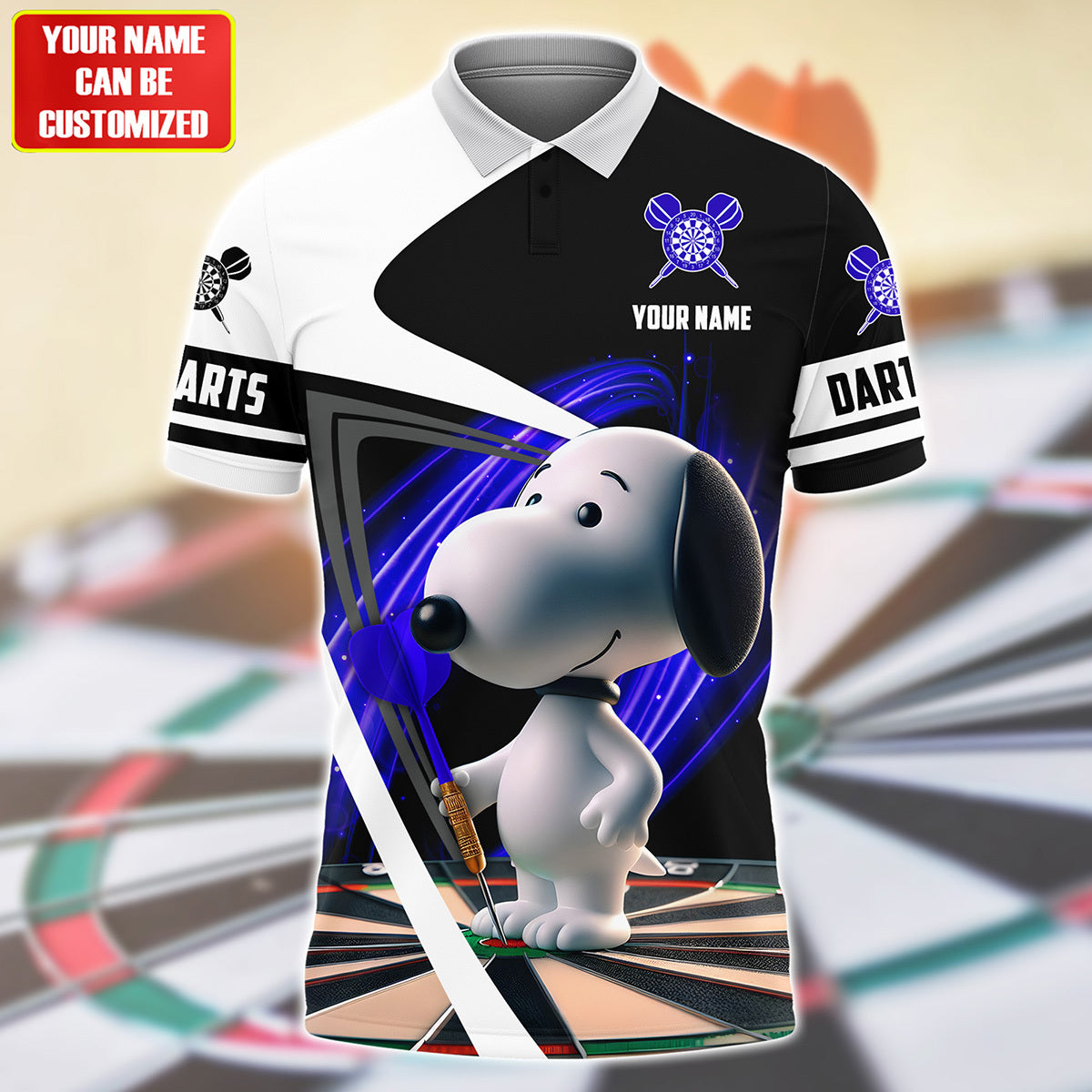 Personalized Name Blue Snp Darts All Over Printed Unisex Shirt Q170503