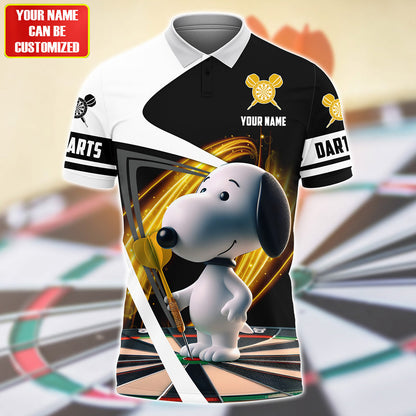 Personalized Name Yellow Snp Darts All Over Printed Unisex Shirt Q170503