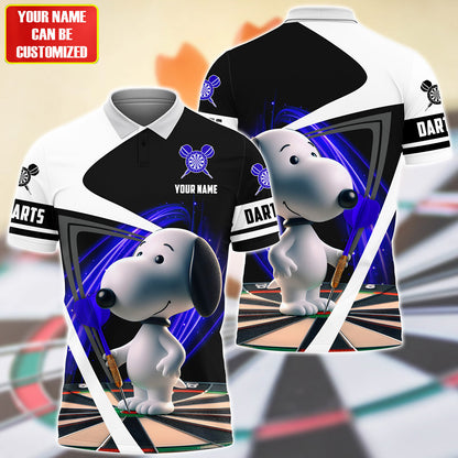 Personalized Name Blue Snp Darts All Over Printed Unisex Shirt Q170503