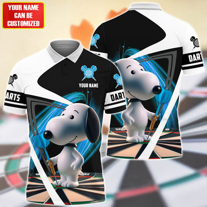 Personalized Name Teal Snp Darts All Over Printed Unisex Shirt Q170503