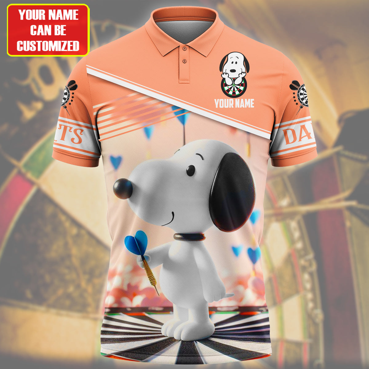 Personalized Name Snp Darts All Over Printed Unisex Shirt Q170505