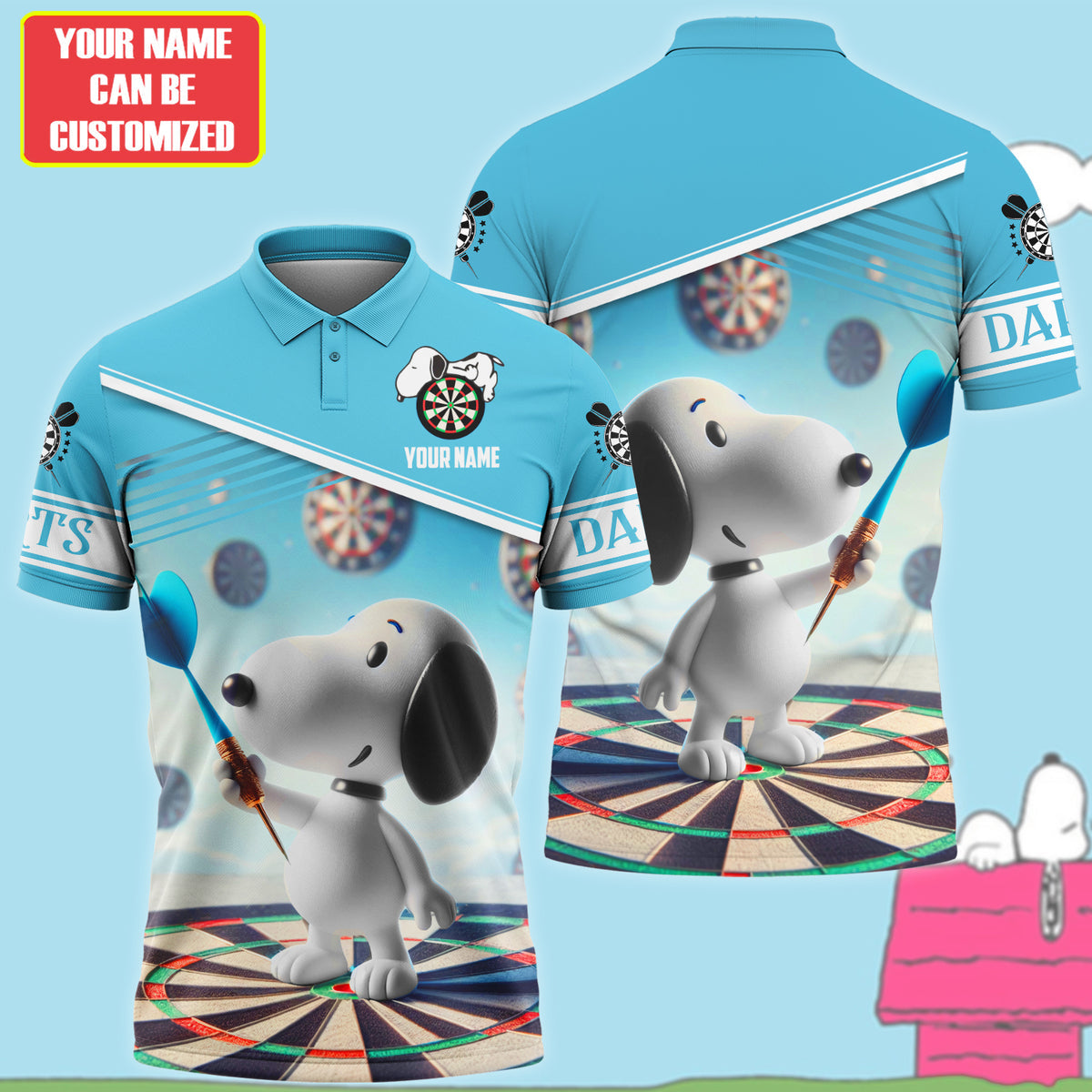 Personalized Name Snp Darts Sky All Over Printed Unisex Shirt Q170511