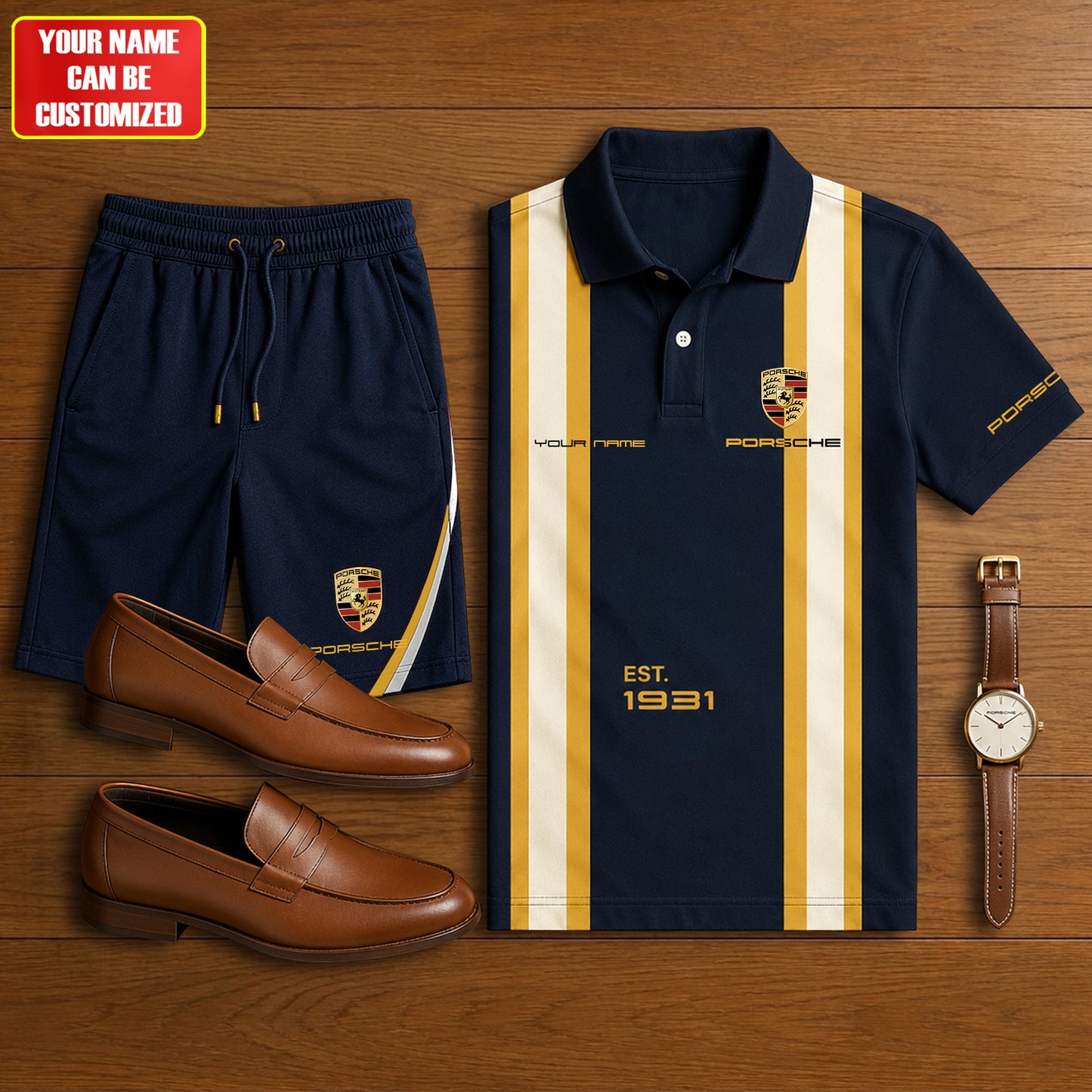 Personalized Pors EST 1931 Luxury All Over Printed Shirt