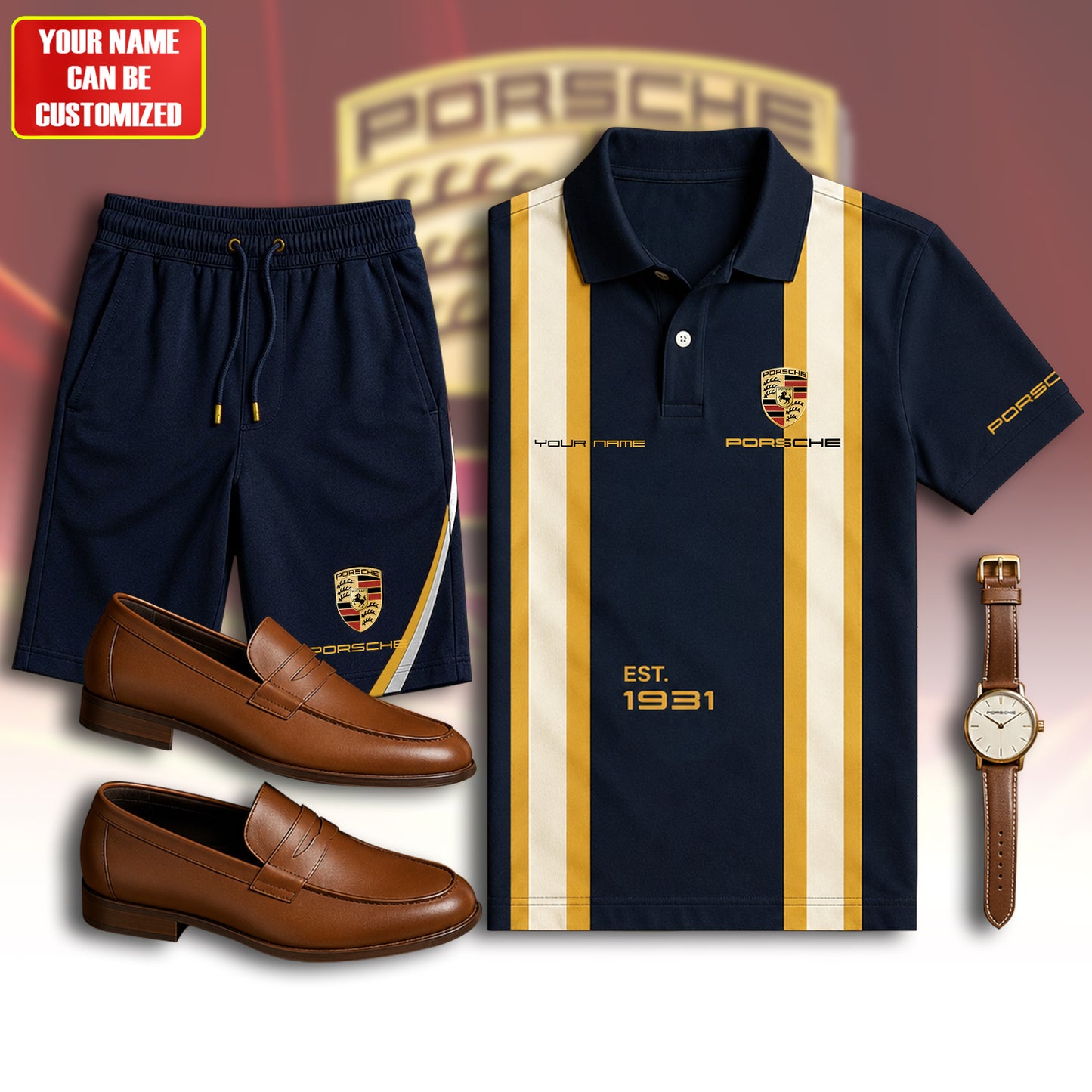 Personalized Pors EST 1931 Luxury All Over Printed Shirt