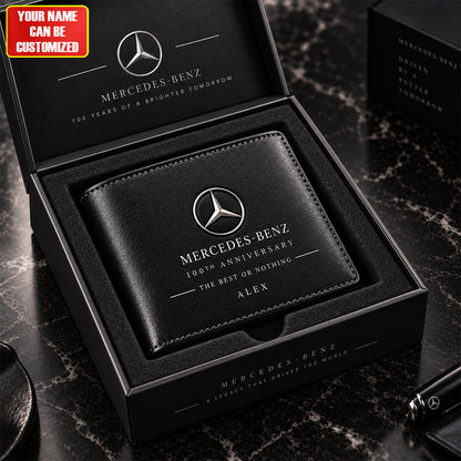 Personalized Merc 100TH Anniversary Luxury Leather Wallet (1926-2026)