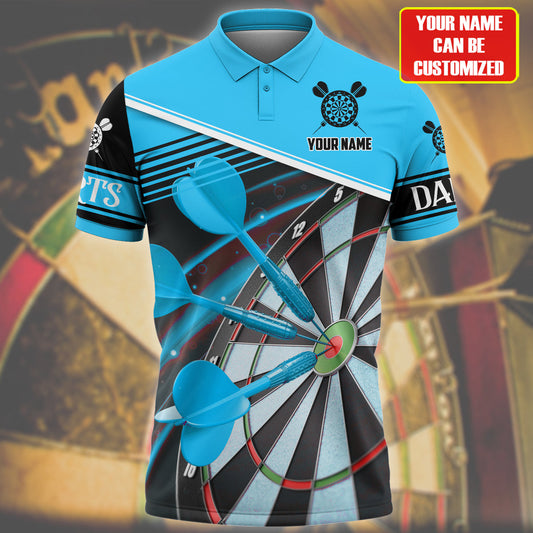 Personalized Name Teal Darts Q2 All Over Printed Unisex Shirt Q130911