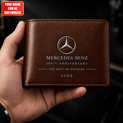 Personalized Merc 100TH Anniversary Luxury Leather Wallet (1926-2026)