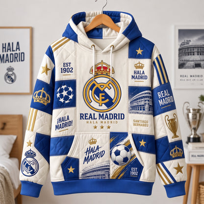 Personalized Real Patchwork Hoodie – Sport Pullover Gift