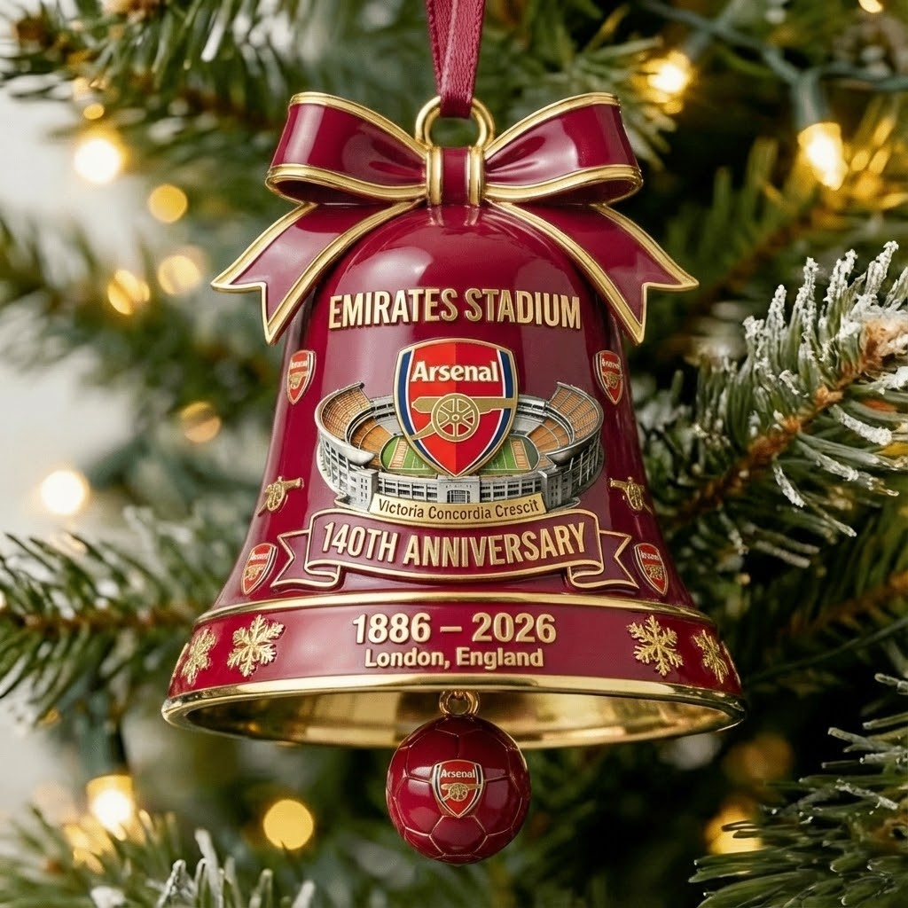 Jinger Arsenal 140th Anniversary Stadium Christmas Ornament