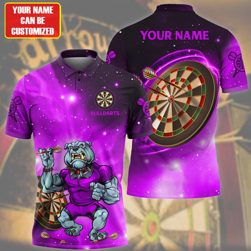 Personalized Bulldog Darts Purple Version All Over Printed Unisex Shirt Q180206