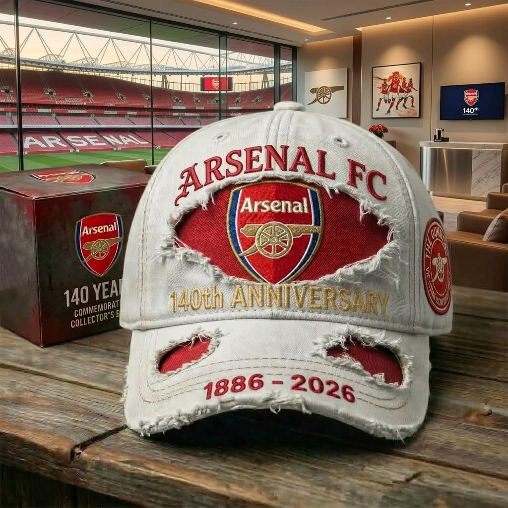 Arsenal FC 140th Anniversary Denim Classic Cap (1886-2026)