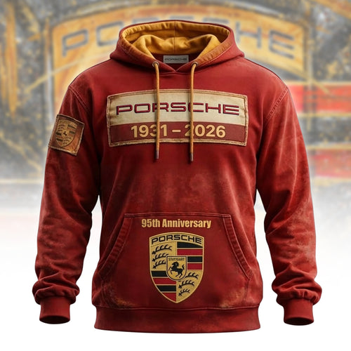 Customized Pors 95th Anniversary Vintage Unisex Hoodie (1931-2026)