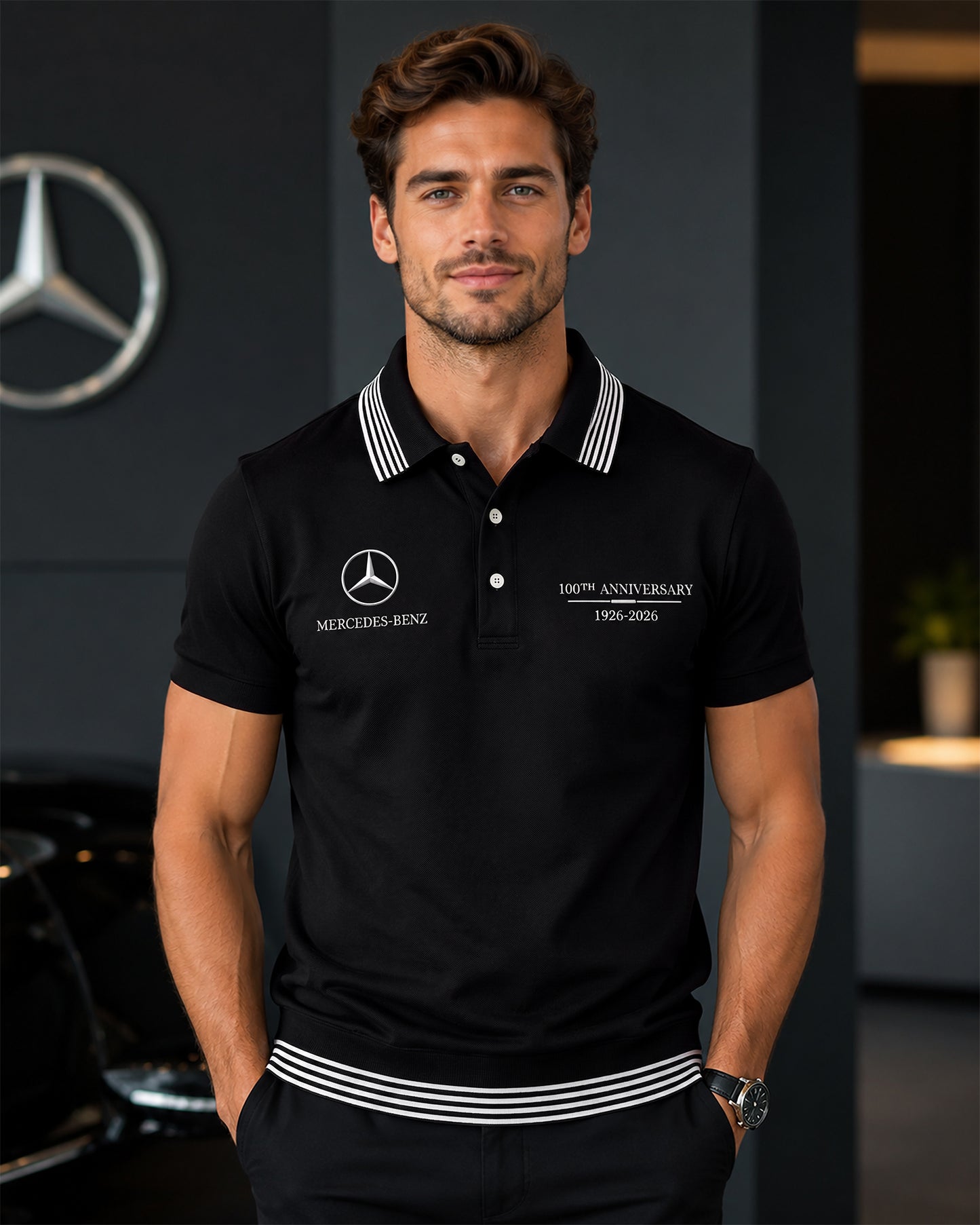 Personalized Merc 100TH Anniversary Premium 3D Full Printing Set , Shirt , Hoodie , Short , Polo , hawaii (1926-2026)