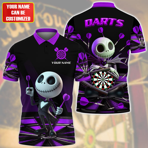 Personalized Name Purple Js Darts All Over Printed Unisex Shirt Q180603