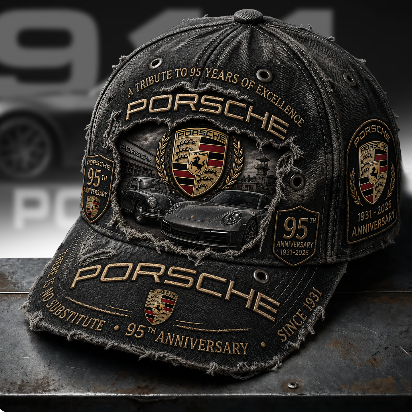Pors Vintage 95th Anniversary Denim Classic Cap (1931-2026)