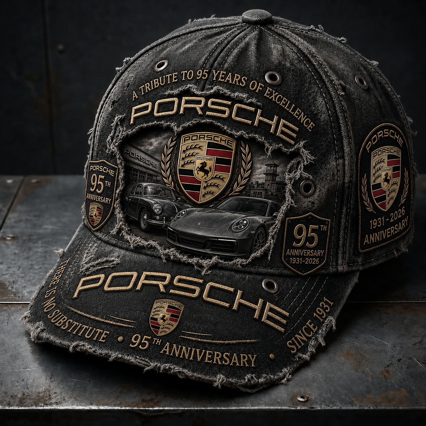 Pors Vintage 95th Anniversary Denim Classic Cap (1931-2026)