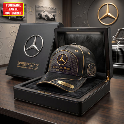 Personalized Merc Leather Vintage 100th Anniversary Classic Cap V5 (1926-2026)