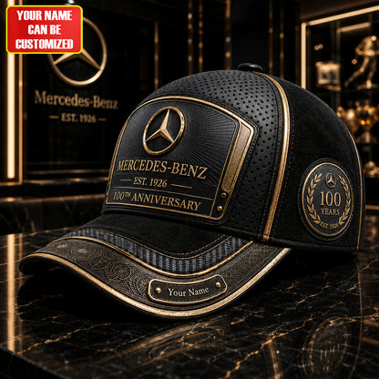 Personalized Merc Leather Vintage 100th Anniversary Classic Cap V6 (1926-2026)