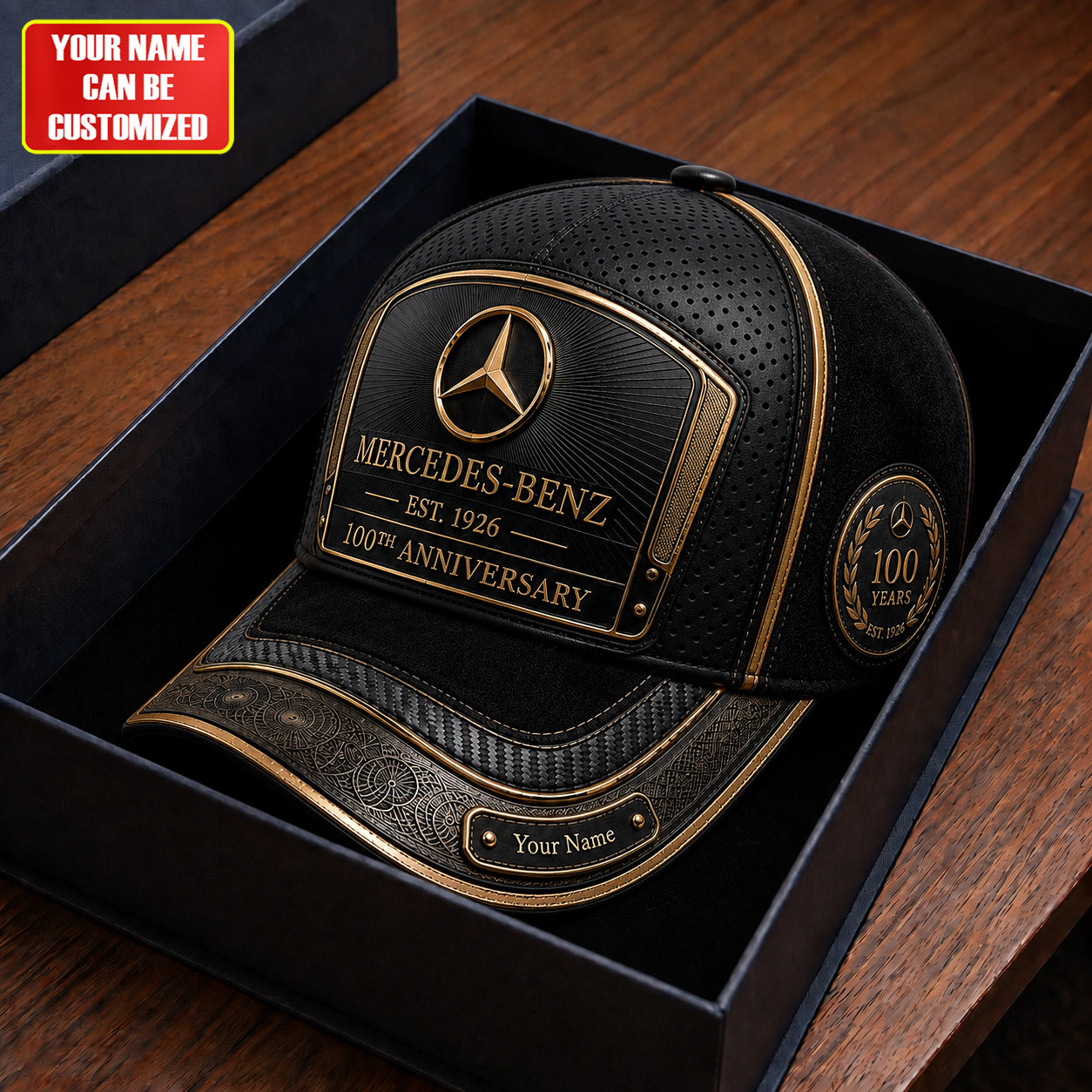 Personalized Merc Leather Vintage 100th Anniversary Classic Cap V6 (1926-2026)