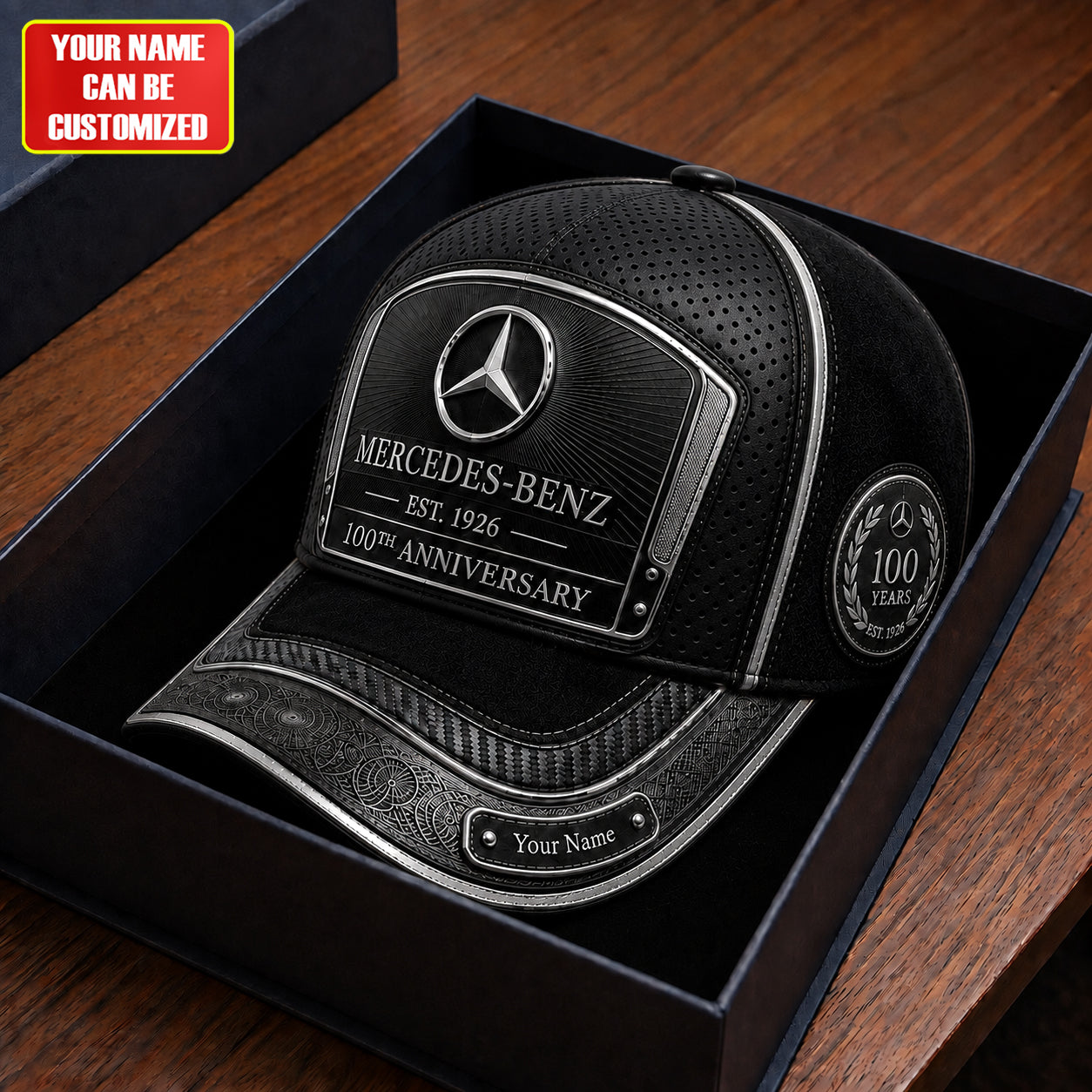 Personalized Merc Leather Vintage 100th Anniversary Classic Cap V6 (1926-2026)