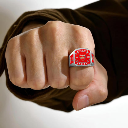 Arsenal FC Custom Name Classic Design Ring