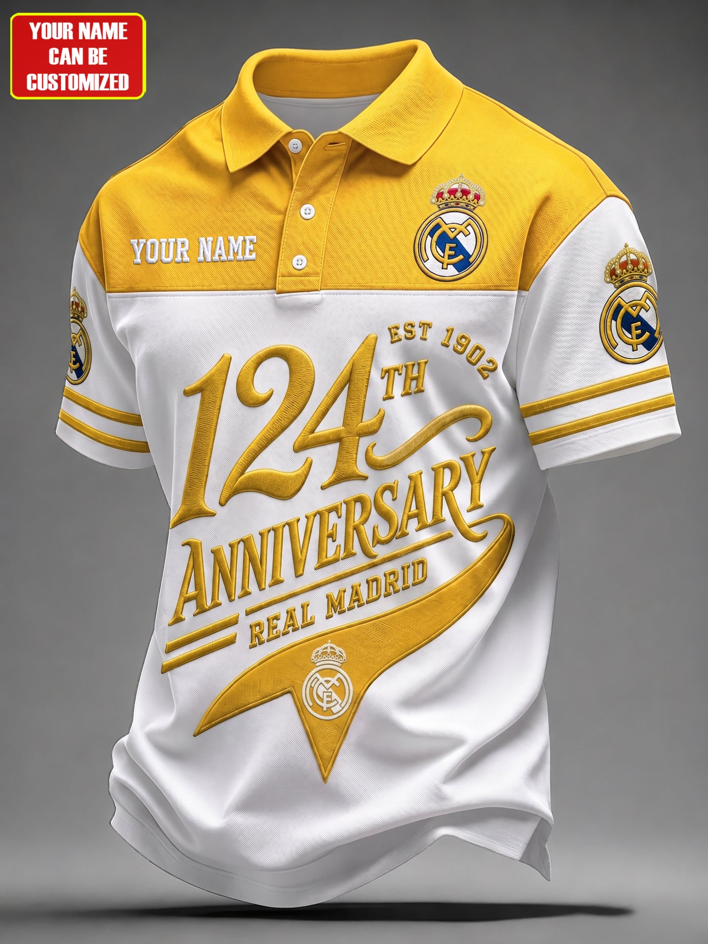 Personalized Real 124TH Anniversary 3D Full Printing Set , Shirt , Hoodie , Short , Polo , hawaii