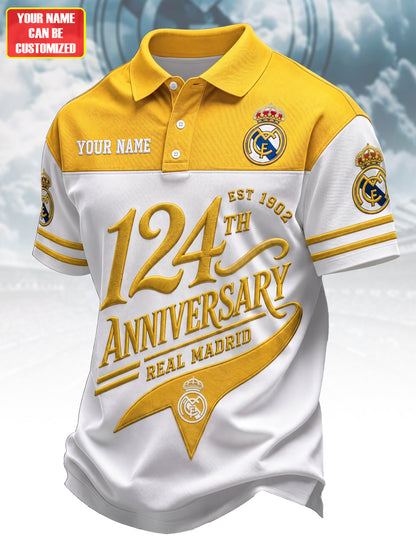 Personalized Real 124TH Anniversary 3D Full Printing Set , Shirt , Hoodie , Short , Polo , hawaii