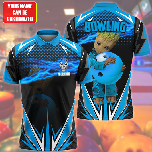 Personalized Name Gr Bowling Teal Version All Over Printed Unisex Shirt Q190502