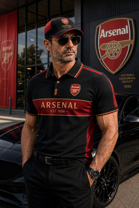 Personalized Arsenal EST 1886 Sport Polo Shirt ( Included Cap )