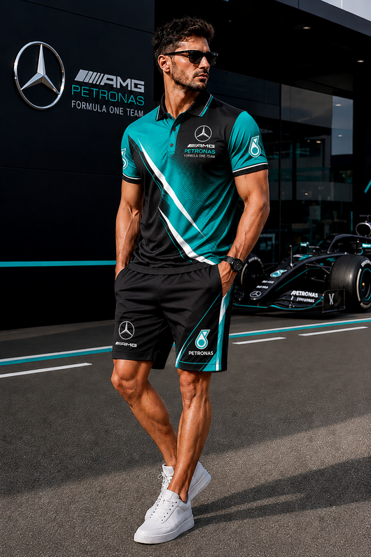 Personalized Merc AMG Petronas Sport All Over Printed Shirt V4