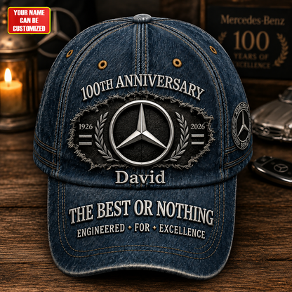 Merc Best 100th Anniversary Denim Cap (1926-2026)