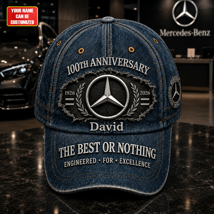 Merc Best 100th Anniversary Denim Cap (1926-2026)