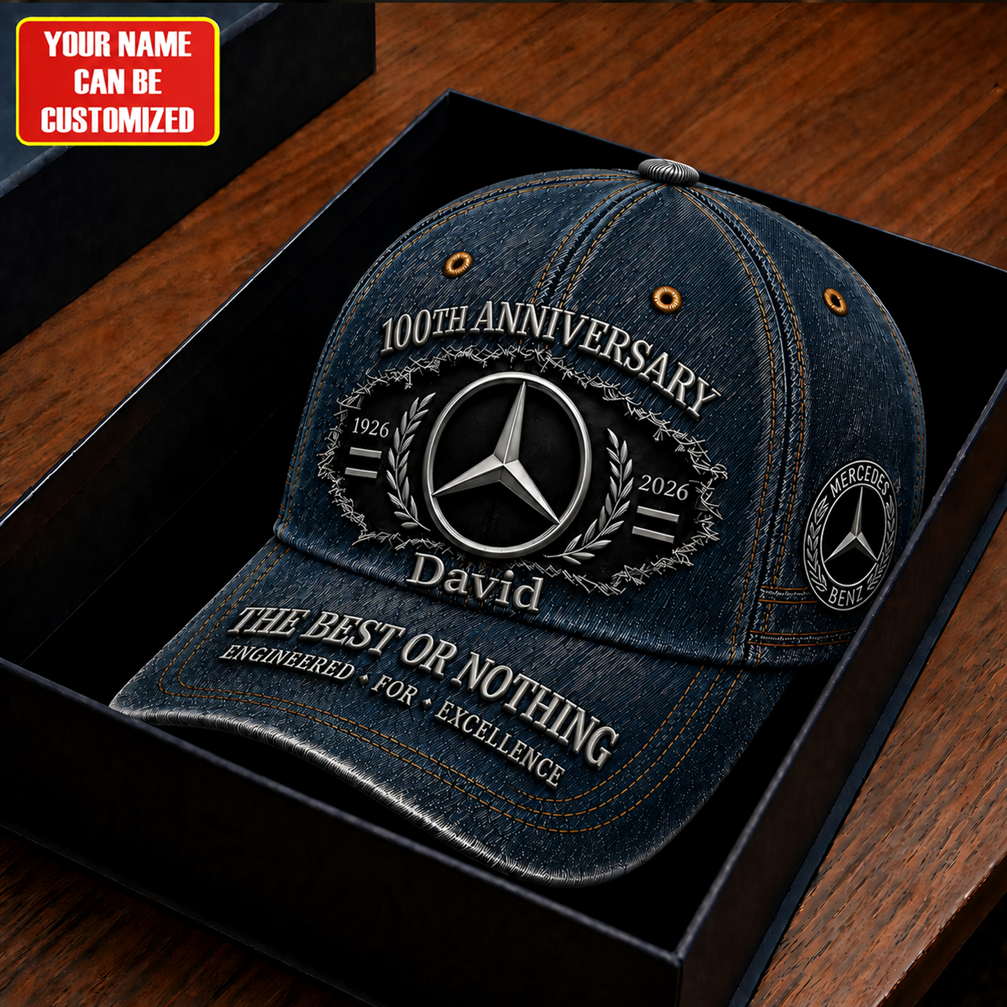 Merc Best 100th Anniversary Denim Cap (1926-2026)