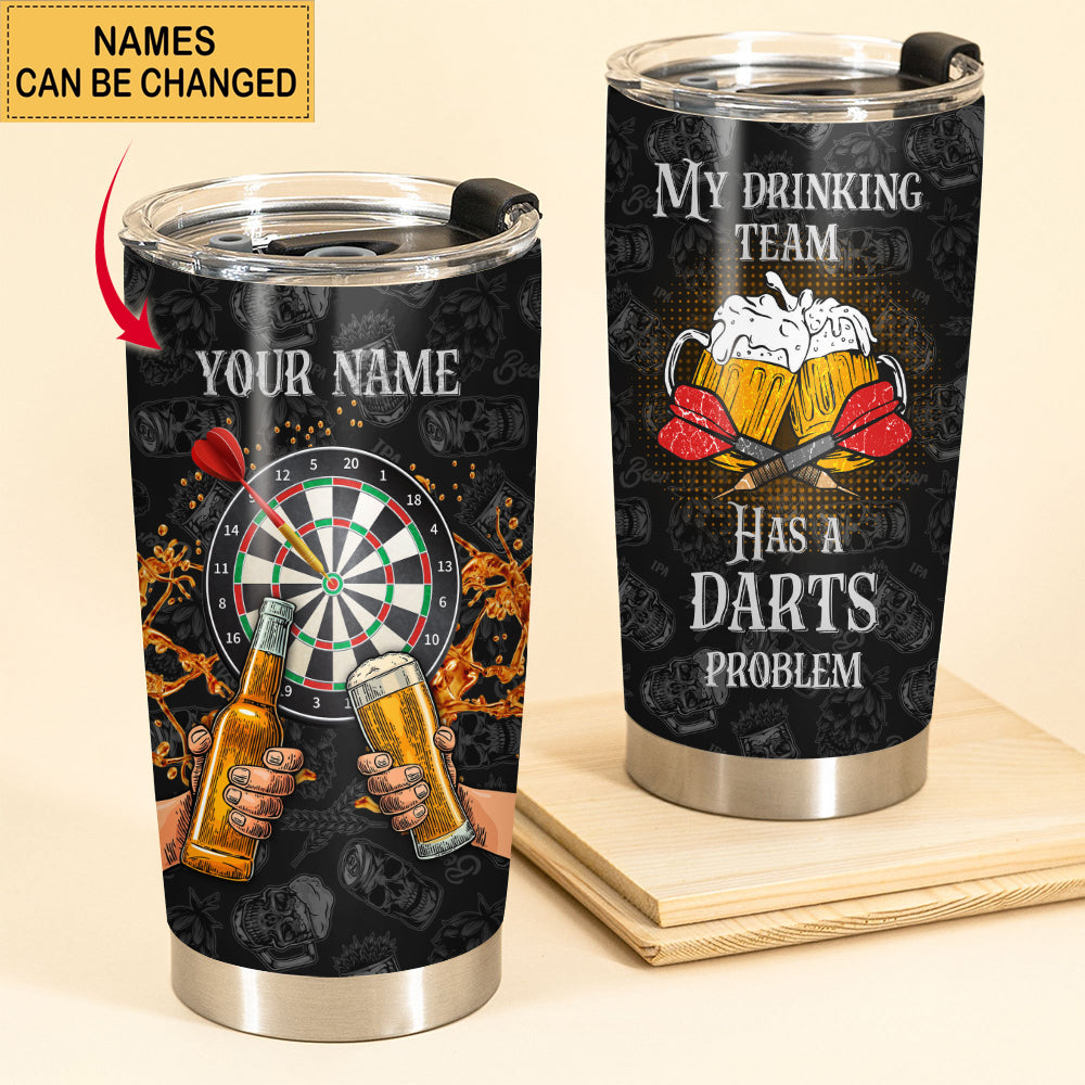 Personalized Name Darts Beer Tumbler 20oz 30oz Cup Q190804
